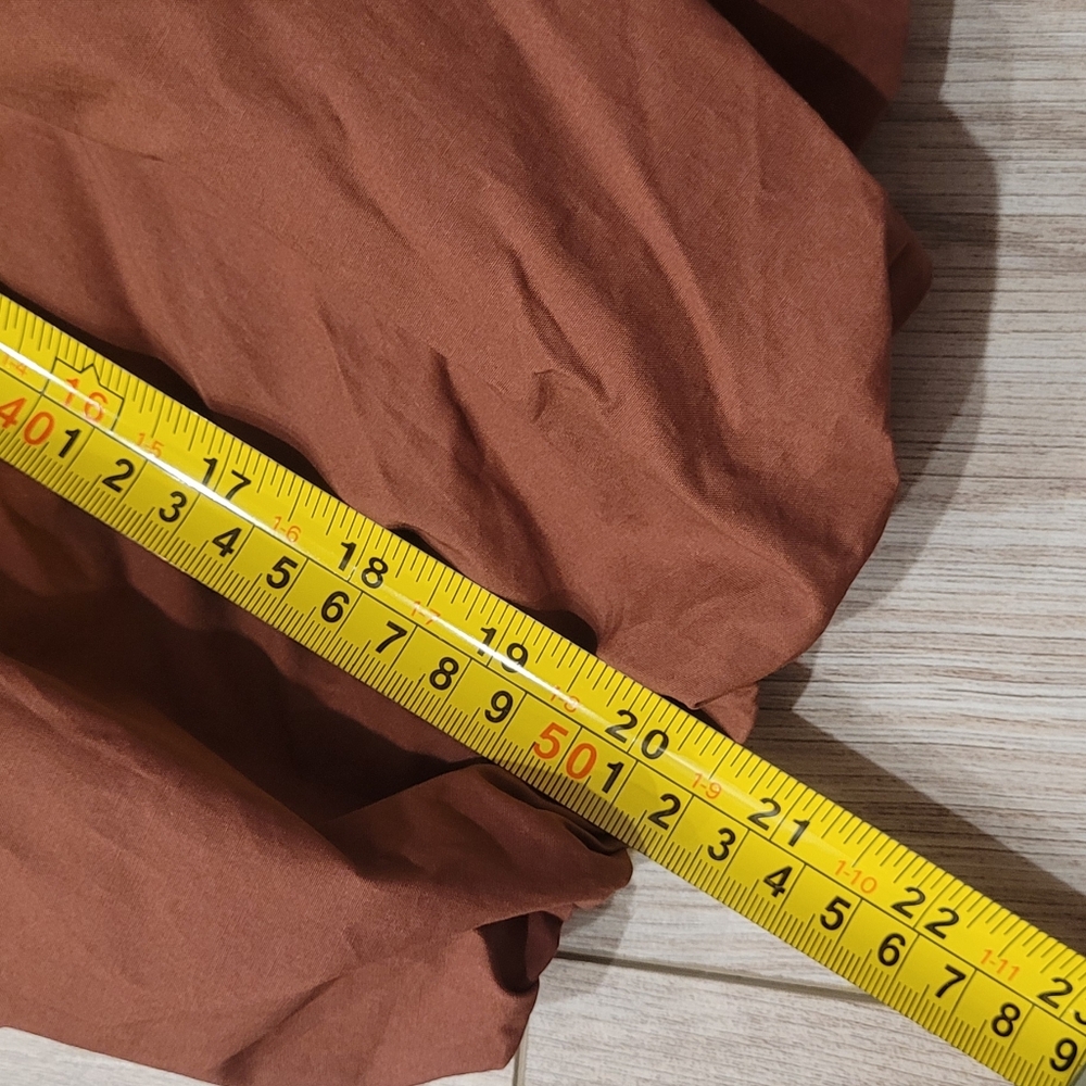 Anthropologie Rust Brown Tiered Mini Dress - Picture 11 of 15